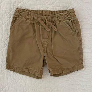 Old Navy Brown/Tan Toddler Boy Elastic Waist Shorts Size 12-18 Months